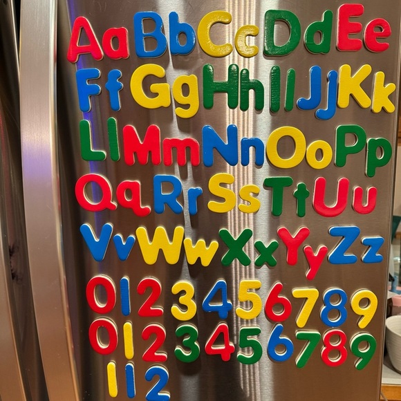 Magnetic Alphabet For Fridge Kids Learning Activity Colorful Magnetic Alphabet - Picture 1 of 6